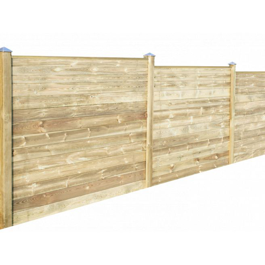 HORTUS 170 cm 5 fag med topprofil flad afslutning og 6 mellem stolper - 101-687