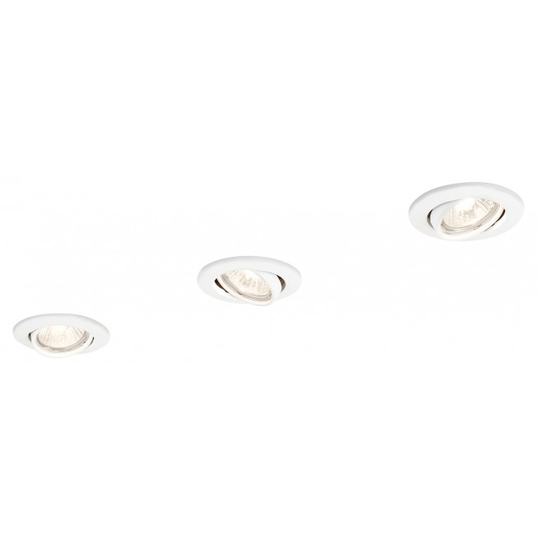 PHILIPS ENIF Indbygningsspot, Hvid 3x50W