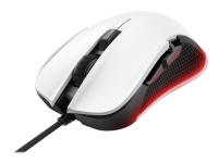 Trust Gaming GXT 922W YBAR - Mus - højrehåndet - optisk - 6 knapper - kabling - USB 2.0 - hvid