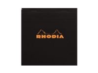 Notesbog Rhodia 180009C A4 80g m/80 sider sort