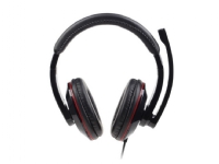 Gembird MHS-U-001 - Headset - fuld størrelse - kabling - blank sort