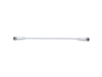 Axing Antenner, SAT Tilslutningskabel [1x F-stik - 1x F-stik] 20.00 cm 85 dB Hvid