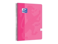 Notesbog Oxford Touch' A4+ m/140 sider kvadreret pink (5 stk.)