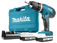 Makita HP457DWE10 - Hammerbor/skruemaskine - ledningfri - 2-hastigheders - nøgleløs borepatron 13 mm - 42 N·m - 2 batterier - 18 V