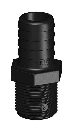 Tru-design Slangekobling 3/4 22 mm udv. Komsposit
