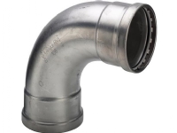 VIEGA Inox bøjning 90 grader 76,1mm INOX, rustfri stål muffe / muffe, SC-Contur