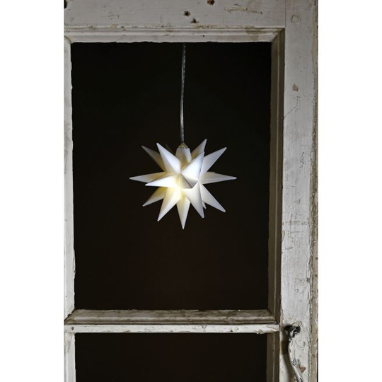 DGA Lyskæde Led Stjerne Hvid - 10x10cm