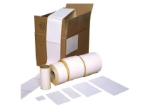 Thermoetiket 102x192 mm hvid universal fragtlabel Z-falset - (3000 stk.)