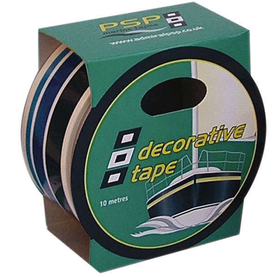 PSP go-fast stafferingstape 3xblå striber 21mm x 10m