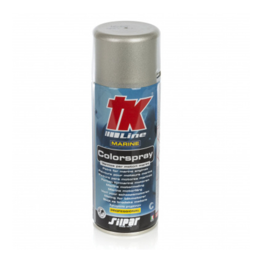 TK Line Spray Motormaling t/ Tohatsu Motor Grå Metal 400 ml