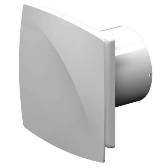 Duka Ventilator Fugt- Og Tidsstyret Pro 90 Th Ø100mm Hvid