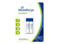 MediaRange MRBAT122 - Batteri 2 x AAA - NiMH - (genopladelige) - 1000 mAh