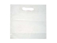 Bærepose 400x450/50 mm 45 my LDPE med 50% Genbrugsplast Hvid,500 stk/krt