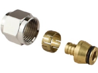 Uponor FPL-X koblingssæt PEX DR Koblingssæt FPL-X til PEX. Afzinkningsfri messing. Med støttebøsning og klemring.