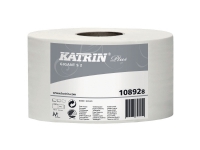 Toiletpapir Katrin Plus 2-lag Ø18 cm 160 m hvid - (karton á 12 ruller)