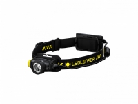 Led Lenser H5R Work, Hånd lommelygte, Sort, Gul, Aluminium, Knapper, Dreje, IP67, LED