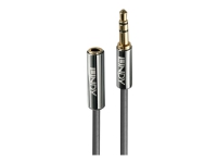 Lindy Cromo Line - Forlængerkabel til audio - stereo mini-jackstik han til stereo mini-jackstik hun - 2 m - antracit (sort) - rund