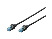 Skærmet netværkskabel Digitus, kat5e, sort, 3 m