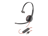Poly Blackwire C3210 USB-A - 3200 Series - headset - på øret - kabling - USB - sort