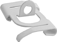 WALRAVEN Clips for T-skinne 25mm med Ø 6,5 mm hul, max 22 kg Hvid lakeret RAL 9010