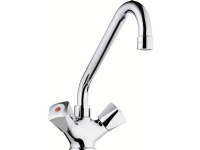 IDEAL STANDARD Børma Standard togrebs køkkenarmatur med keramiske ventiloverdele, 200 mm tudfremspring og 3/8 fleksible tilslutningsslanger