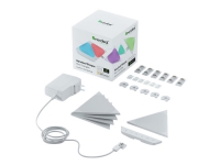 Nanoleaf Shapes Smarter Kit Mini - Trådløst belysningssæt - LED x 5 - 0.57 W - 16 millioner farver - 1200-6500 K - triangel