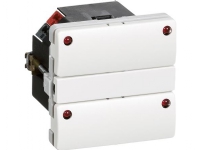 LAURITZ KNUDSEN LK FUGA KNX betjeningstryk - 4 knapper og status LED, hvid