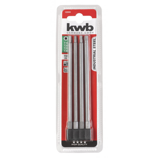KWB Bitssæt T 150 mm 4 stk.