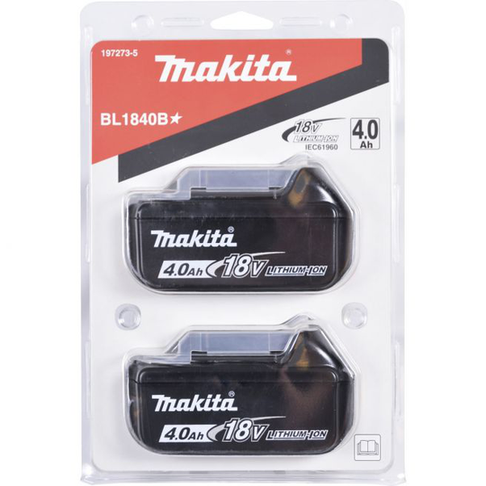 Makita Akku Bl1840b 4.0ah Li-ion 2 Stk - 197273-5