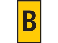 HELLERMANNTYTON Ledningsmærke W2 gul mærke: B fra 1,5-2,5mm² diameter 2,8-3,8mm plade med 200 stk