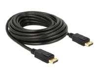 Delock - Display kabel - DisplayPort (han) til DisplayPort (han) - DisplayPort 1.2 - 7 m - sort