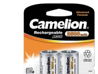 Camelion NH-C2500BP2, Genopladeligt batteri, Nikkel-Metalhydrid (NiMH), 1,2 V, 2 stk, 2500 mAh, Sølv