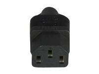 MicroConnect - Stikadapter - IEC 60320 C6 til IEC 60320 C13 - sort