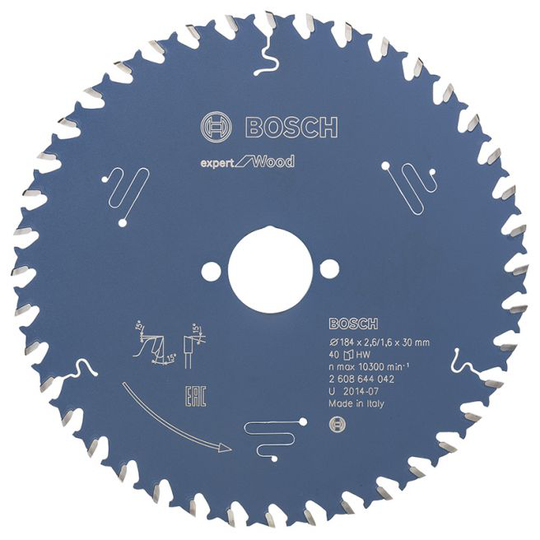 Bosch Rundsavsklinge 184x30x2.6mm 40t Exp Wood - 2608644042