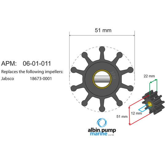 Premium impeller kit pn 06-01-011