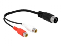 Delock - Audiokabel - 5-PIN DIN han til RCA hun - 20 cm