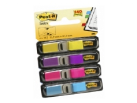 Post-it® Index små flag, 4 assorterede farver, 4 blokke a 35 ark
