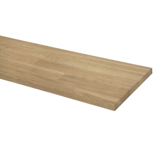 Hylde massivtræ Eg, ubehandlet - 1000x200x18 mm