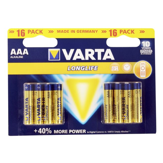 Varta Longlife - AAA - 16pk.