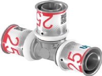 MLC pres T-stk 25-25-25mm - til gulvvarme- og brugsvand- og radiatorsystemer