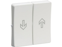 LAURITZ KNUDSEN Fuga® Tangent 0,5 modul for jalousiafbryder (sæt) pil op + ned lysegrå, til ny model 16A.