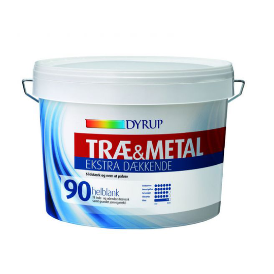 Dyrup Træ & Metal 90 Ekstra Dækkende Hvid - 2,25lt