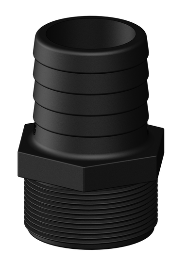 Tru-design Slangstuds 2 50mm Sort Komposit