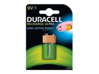 Duracell Ultra batteri 9V - 170mAh, genopladeligt