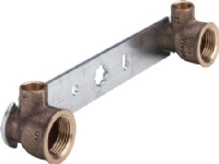 Viega Gemini montageblok 15 mm x 12 x 150 mm rødgods