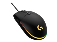 Logitech Gaming Mouse G203 LIGHTSYNC - Mus - optisk - 6 knapper - kabling - USB - sort