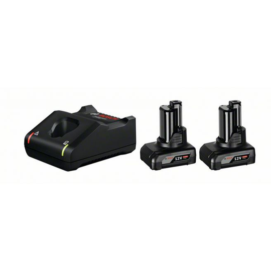 Bosch 2 x GBA 12V 6.0Ah + GAL 12V-40 - Startsæt - 1600A01B20