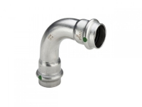 VIEGA Inox bøjning 90 grader 18 mm Inox, rustfri stål muffe/muffe, SC-Contur