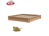 NORDIC PLAY Sandkasse lærk 150 x 150 cm inkl. 240 kg sand (805-734)