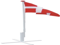 Flagstang 180cm m/fod, flagline, hejs og flag